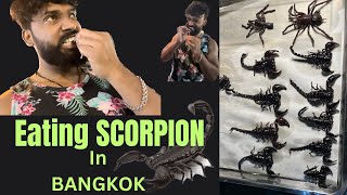 Eating SCORPION for first time at KHAOSAN rd | Night Market | BANGKOK street food | THAI FOOD | 2023