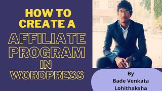 How To Create a Affiliate Program in WP