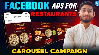 Facebook Carousel Ad for Restaurants to Get More Orders - Facebook Ad Run Kaisa Kare 2024 Tutorial