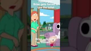 #dog #shorts #familyguy Brian gets forced to use the toilet, family guy #funny #clips