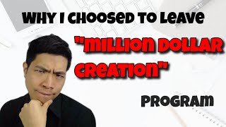 Million Dollar Creation By Peng Joon Review - Why I discontinued This Program & mastermind