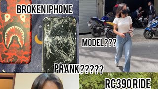 Prank🤷‍♀️broken iphone 🥹daily vlog 🍀