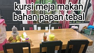 kursi meja makan bahan papan spanel bekas garasi