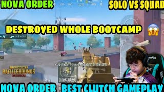 Nova Order 1v4 clutch gameplay in bootcamp • Nova Order 1v4 Pubg #Shorts​ #PUBGMOBILE​