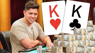 POCKET KINGS for $124,700 at SUPER High Stakes Cash Game