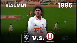 Cienciano vs Universitario | Torneo Descentralizado| Eduardo Luján Manera nuevo DT de la U |1996 ⚽🎞