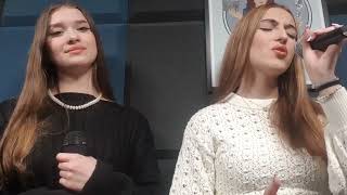 Julia Staroń & Magdalena Papiernik  Prayer- Céline Dion (cover) V Domowy Festiwal Piosenki