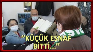 Bayrampaşa Esnafı Akşener'e Defterleri Göstererek İsyan Etti! ''Bizim İş Saatimiz Elimizden Alındı''