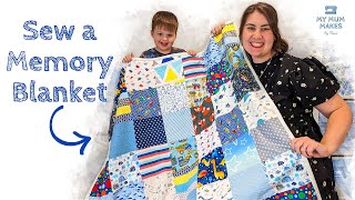 SEW A MEMORY BLANKET | Beginner Friendly Toddler Quilt Tutorial