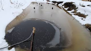 Пруд наполнился водой!!! Мой пруд без плёнки!!!