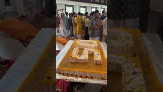 50 years cake for Nitai Gaur Sunder #iskcon