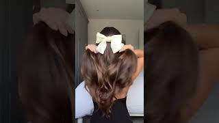 Cute Simple Hairstyle using Bow 🎀✨😍 #hair #hairstyle #shorts