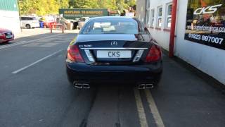 Mercedes CL500 CL550 BiTurbo CKS Sport Exhaust and CL63 AMG Diffuser Insert