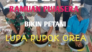 MEMBUAT RAMUAN BIOSAKA/ PUJASERA bersama petani desa Bangunrejo Dandim dan deptan kecamatan patebon