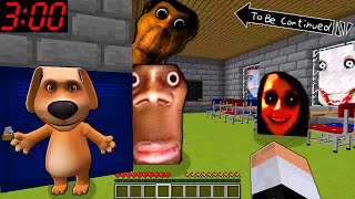 OBUNGA NEXTBOT AND QUANDALE CHASED ME in School Minecraft - Gameplay - Coffin Meme