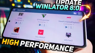 *NEW* Winlator 8.0 UPDATE - Performance Improved | New features | Winlator 8.0 Full setup & Settings