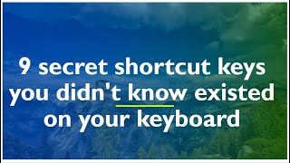 Rare keyboard shortcuts that you didn't know//Top10 windows keyboard Shortcuts #Excel #Shortcuts.