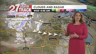 Tracking a wintry mix through Thursday morning