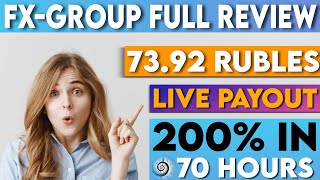 Fx-Group Full Review & Payout | New Ruble Earning Site 2021 | How to Earn Ruble 2021 | 200% In 70Hrs