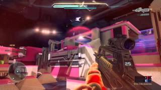 Halo 5 - Someone Combat Evolves a Spankr across the map and catches it mid air!