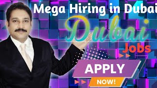 Dubai Job Vacancy Today 2022| Jobs in Dubai | UAE Jobs