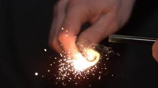 Magnesium Spark in Slow Motion to create Micro Fireworks