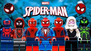 TODAS LAS VARIANTES DE SPIDER-MAN EN LEGO!!! / Evolución De Minifiguras / 2002 - 2024