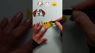 3 Papercraft Ideas: 🐶🐱🐰 Rabbit, Dog and Cat Easy Origami #drawing #artwork #art #craft #diy