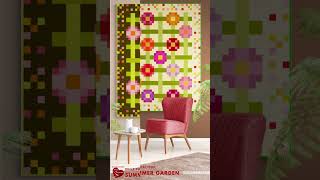 Summer garden quilt #quilting