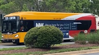 Fairfax connector 2019 New flyer Xcelsior XD40 #7829 route 373 to Lorton