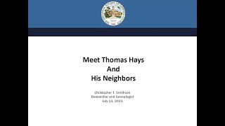 Meet Thomas Hays: One of Harford County’s Early Movers & Shakers