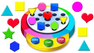 🌈 BOUNCING Dancing Balls On Finger Family Song | Educational Videos For Kids