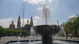 Ciudad de Guadalajara, centro histórico y plaza principal.