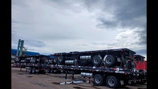 40ft bogis suspension flatbed trailer