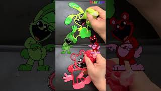 Making Poppy Playtime: Hoppy hopscotch VS Bearhug Pancake art challenge (Smiling Critters) #shorts