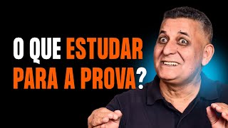 O QUE ESTUDAR PARA A PROVA? I Concursos Públicos I Prof. João Batista