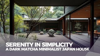 Serenity in Simplicity: A Dark Matcha Minimalist Japan House