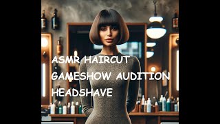 ASMR Barberette Amy - Gameshow Haircut Headshave with a twist role-play rp with AI Avatar