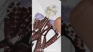 Fashion illustration fast drawing