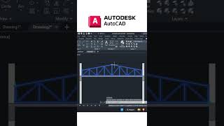 AUTOCAD DYNAMIC BLOCK ROOF #autocad #autocadshorts #dynamicblocks