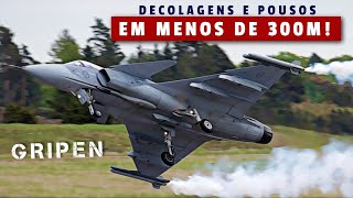 JAS-39 GRIPEN levado ao EXTREMO: Decolagens e pousos CURTOS em menos de 300 metros!