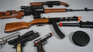 PPSh-41 Drum Magazine Toy Gun Airsoft SVD Sniper Rifle - M92 Beretta - Realistic Toy Guns Collection