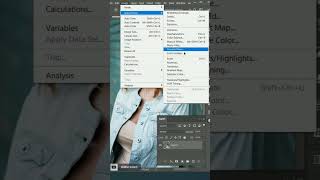 how to add shadow highlight adjustment in photoshop | #short