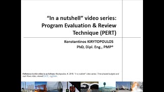 Introduction to Program Evaluation and Review Technique (PERT)