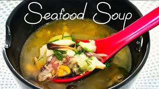 The Seafood Soup.Очень вкусный суп из морепродуктов.