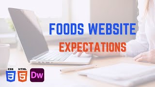 Foods Website Expectations