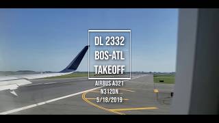 FULL POWER Delta A321 Takeoff From Boston, MA