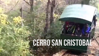 Chile, Cerro San Cristobal - Funicular