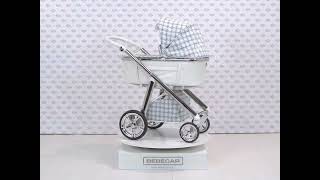 Bebecar Prive Via+ Combination Pram + Raincover + LA3 Kit-Golden Blue