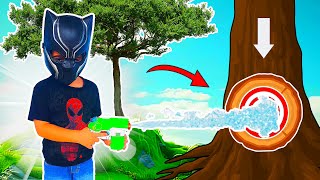 ✅️Black Panther With Water Gun From The Future - mini black panther with water gun Toy!!!